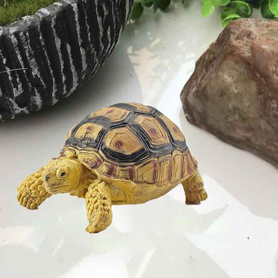 Sulcata Tortoise Mold Vivid Clear Texture 3D Effect Sea Ocean Life Simulation Animal Model for Kids