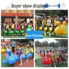 Inflatable Caterpillar Team Racing Game Prop