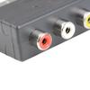 Composite RCA SVHS AV TV Audio Converter RGB Scart To 3 RCA S-Video Adapter for Video DVD Recorder TV Television Projector