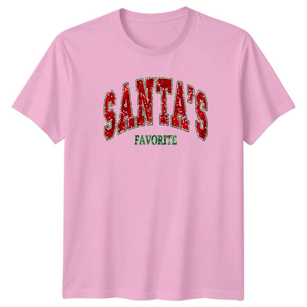 Santas Favorite Christmas Holiday Unisexs TShirt Unisexs Tee Graphic Shirt