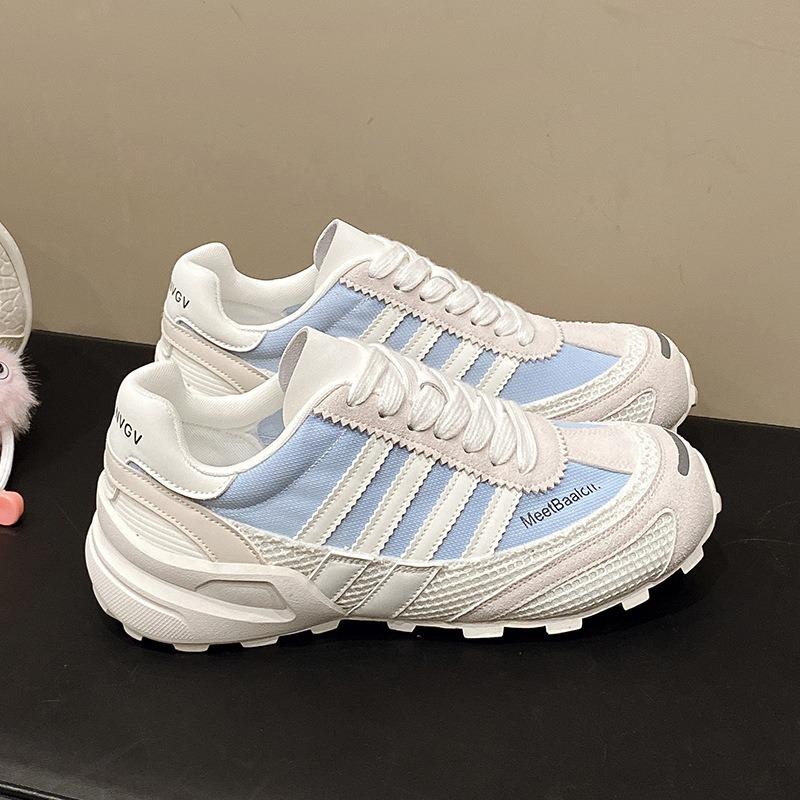 Mesh female inner height increase new summer breathable sports leisure thick baseplate shoes retro