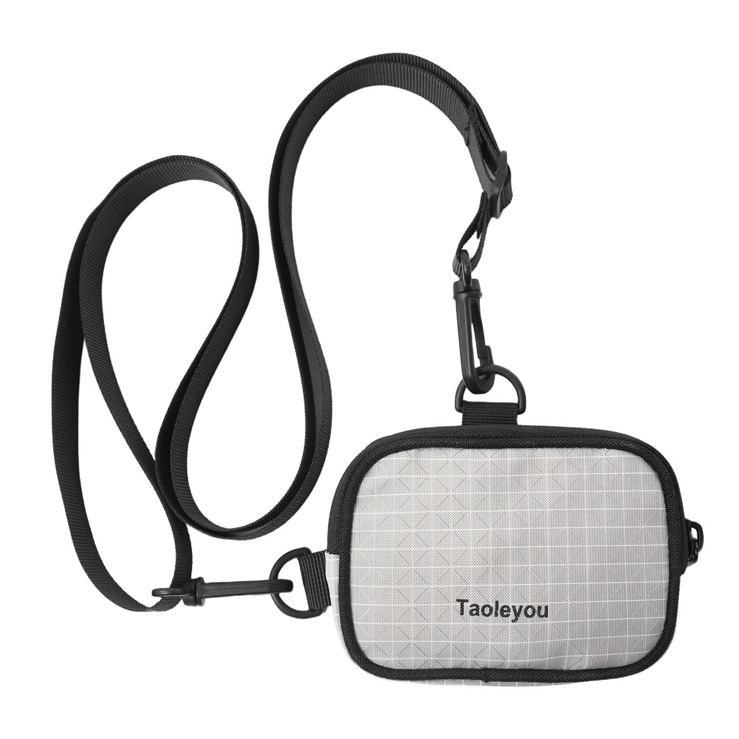 

Trendy brand mini messenger bag storage earphone bag multi-functional sports neck bag versatile shoulder bag women s card bag серый