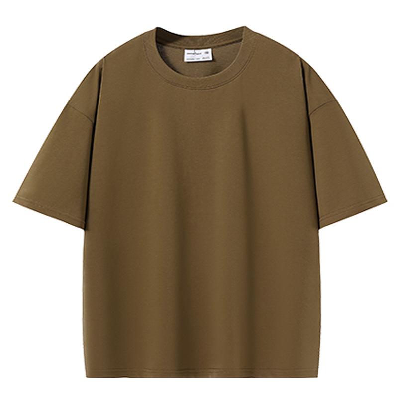 VEZFAA Damenmode Lässig Einfarbig Druck Sommer Frühling Kurzarm O-Ausschnitt Blusen & Hemden