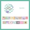 Beautiful Wash Tape Flower Plant Japanese Masking Adhesive Tape Decors Scrap Booking Sticker Label