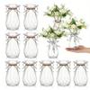 Plastic Clear Bud Vase Decorative Flower Vase Plant Holder Modern Centerpiece Vase for Home Wedding Party