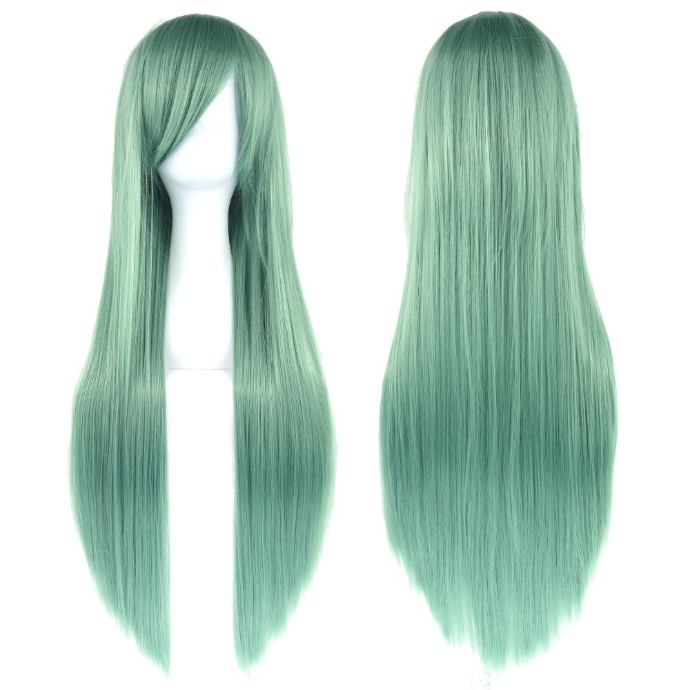 Layered Halloween Cosplay Wigs Heat Resistance Anime Straight Hairpiece Carnival