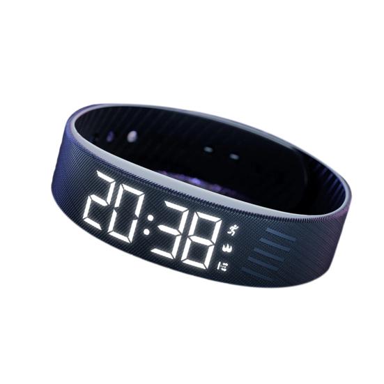 Fitness Alarm Clock Watch IP65 Waterproof Multifunctional USB Charging Digital Silent Vibration Wake-Up Sports Wristband