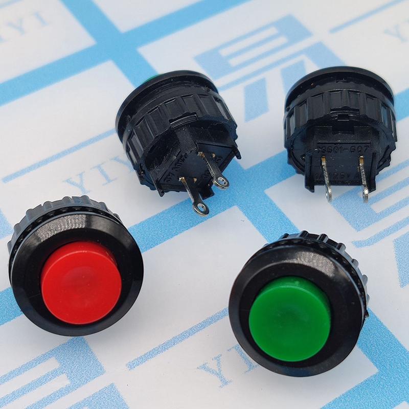 5 Peças Interruptor de Botão de Pressão Momentâneo 14mm Momentâneo 3A/250Vac Interruptores Redondos Interruptor de 2 Pinos Ds-500 Botões Elétricos