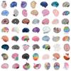 55 New Brain Colorful Brain Stickers Personalized Decorative Suitcase Notebook Waterproof Stickers