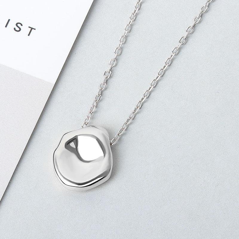 S925 Sterling Silver 18K Gold Plated Pendant Necklace for Women | Daily Wear Minimalist Clavicle Chain Fashion Jewelry Gift