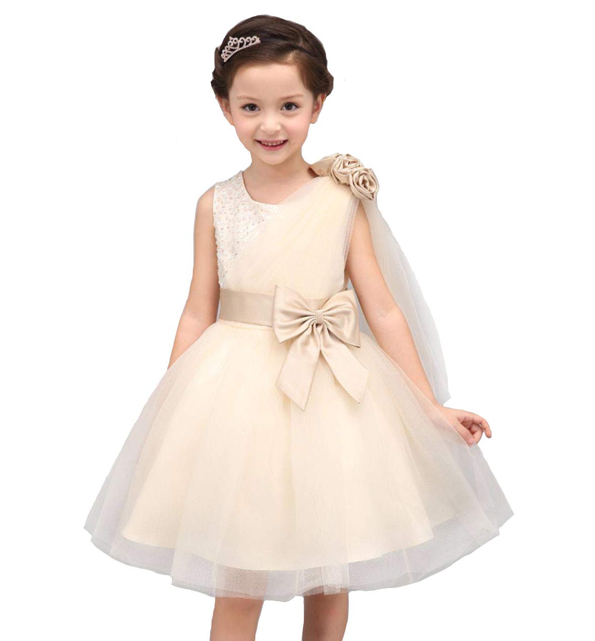 

VIISEN Торжественное Идеально для платья для пианистки и девочки-цветочницы с цветочным декором и бантом Размеры Размер Платье для девочек, Концерты, Свадьбы, Концерты, Сити-Го-Сан