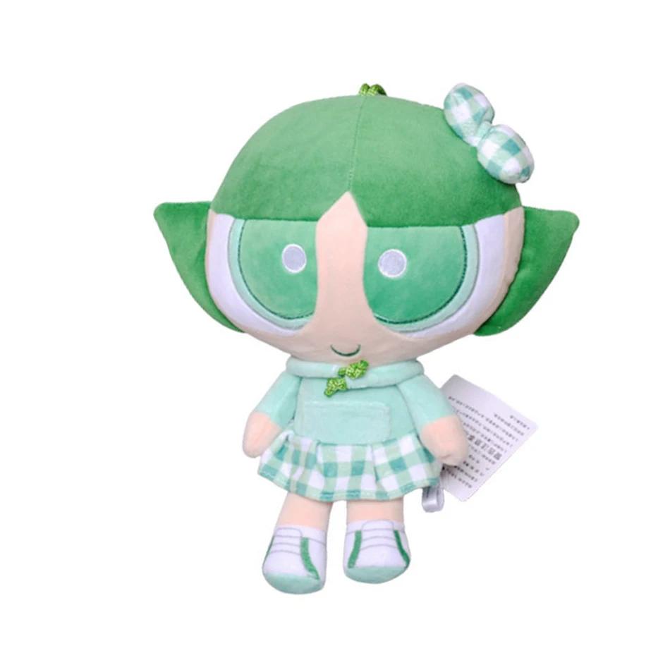 20cm Cartoon Powerpuff Girls Plush Toys Cute Blossom Buttercup Bubbles Gifts For Childr Anime Stuffed Dolls Cuddly Fluffy Huggable Kawaii Comfort
