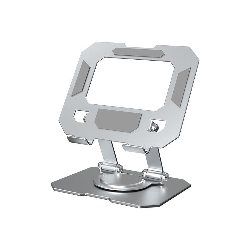 2025 Rotatable & Foldable Laptop Riser: Alloy Heat-Dissipation Stand with Flat, Rotating Monitor Feature.