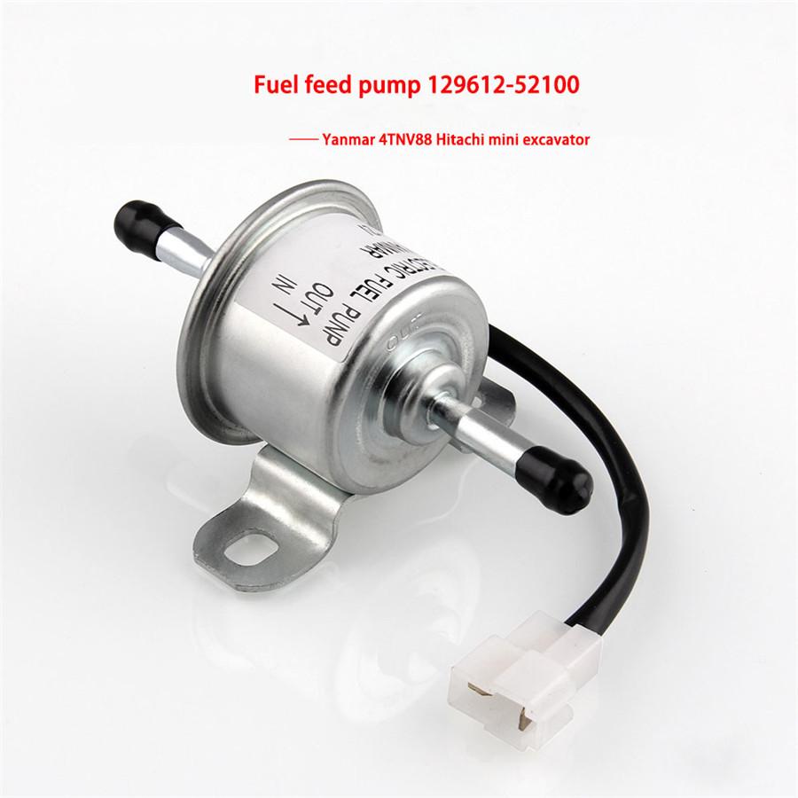 Aluminum High Quality New Electric Fuel Pump for Yanmar 12V DC 129612-52100 4TNV