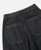 FRIZMWORKS Washed Denim Double Knee Shorts _ Washed Black