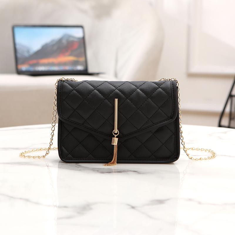 Rhombus tassel bag versatile niche g women's bag women's small bag niche chain bag