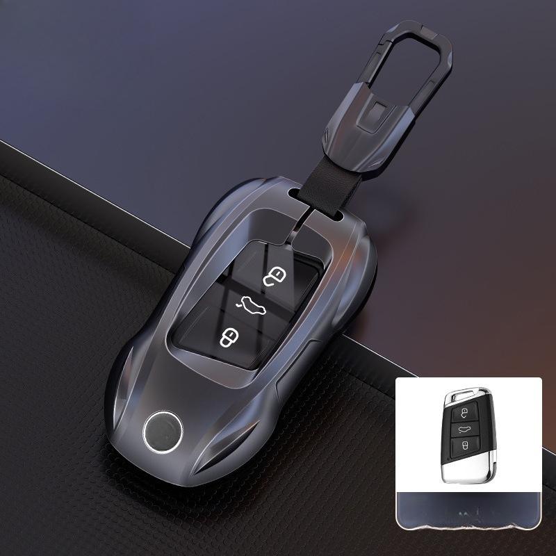 Alloy Car Key Case, For Vw Volkswagen Cupra Formentor Golf 8 Mk8 Id.3 Id.4 Skoda Octavia Seat Leon Mk4 Gti R Car Accessories
