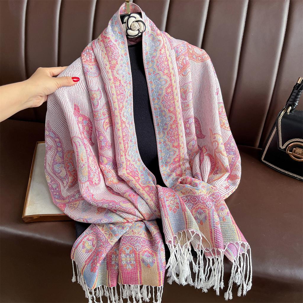 Luxury Jacquard Scarf Women Pasley Print New Wraps Pashmina Travel Poncho Warm Blanket Winter Bufanda Shawl Female Stoles