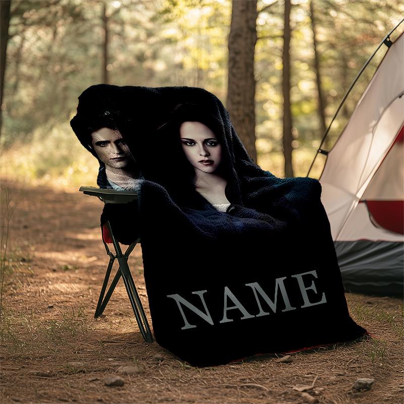 Customizable Twilight Throw Blanket – Personalized Name, All-Season Cozy Snug Blanket, Machine Washable, Personalized Blanket