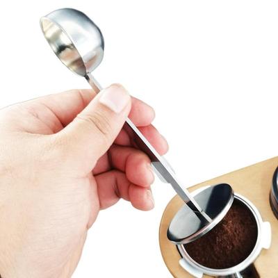 Coffee Spoon Stand Tamping Scoop Tools 2 In 1 Coffee Powder Tamper DualPurpose Coffee Scoop Coffee Bean Powder Long Hand Scoop