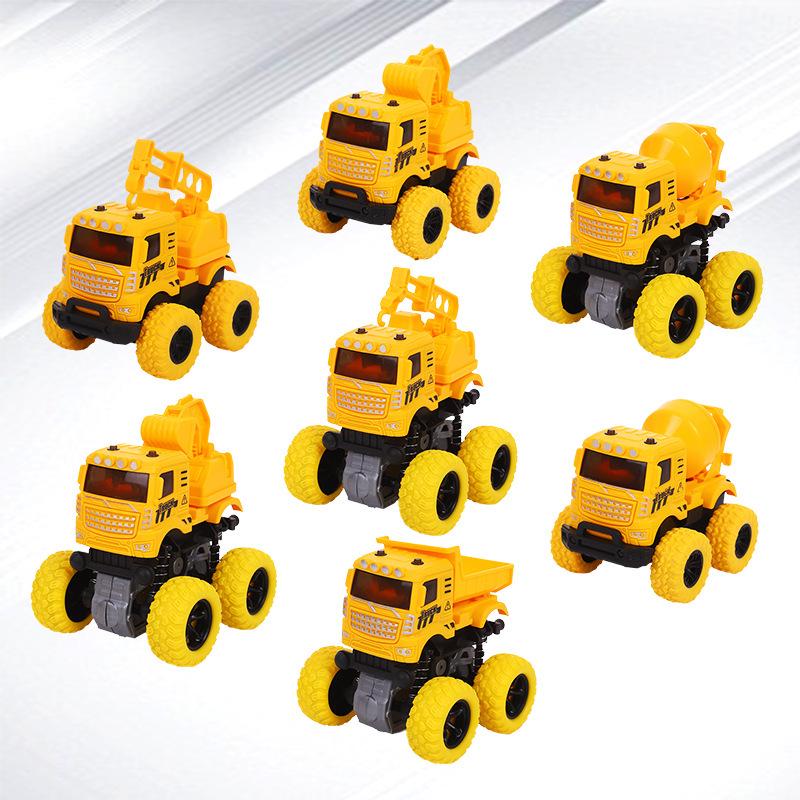 Douyin Kids' 4WD Double-Sided Graffiti Stunt Car - Off-Road, Inertia-Powered, Drop-Resistant, Ideal Gift for Boys