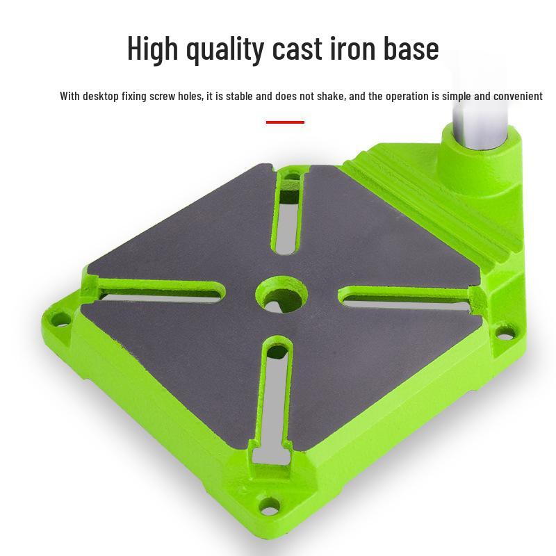 Compact Multifunctional Bench Drill Stand for Hand Drills - High Precision Workbench Fixture