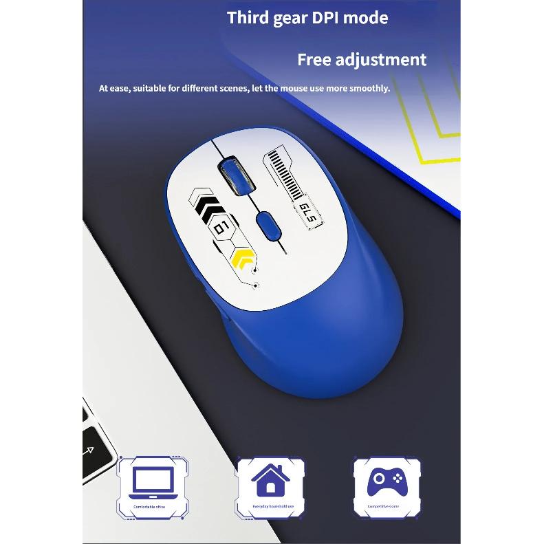 Custom logo Ergonomic 6 Buttons Rechargeable 1600dpi Portable 2.4g Wireless bluetooth Mouse for Laptop Pc