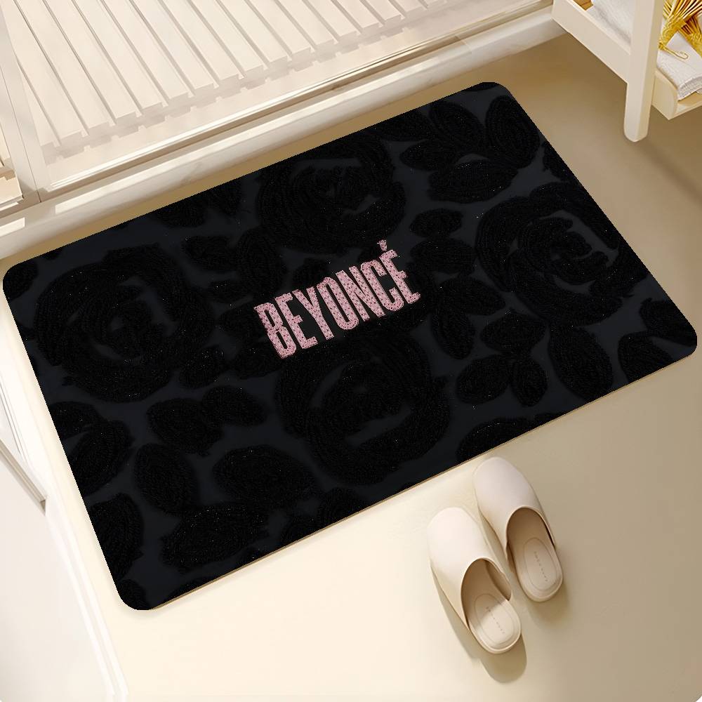 B-Beyonce Singer Bathroom Mat Anti-slip Absorb Water Long Strip Cushion Bedroon Mat Welcome Doormat