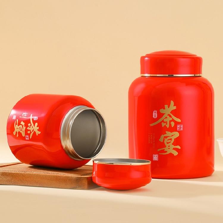 Te Förvaringsburk Organiserare Rostfritt Stål Tebehållare Tomma Godisburkar Lösbladstebehållare Presentförpackning Bestående