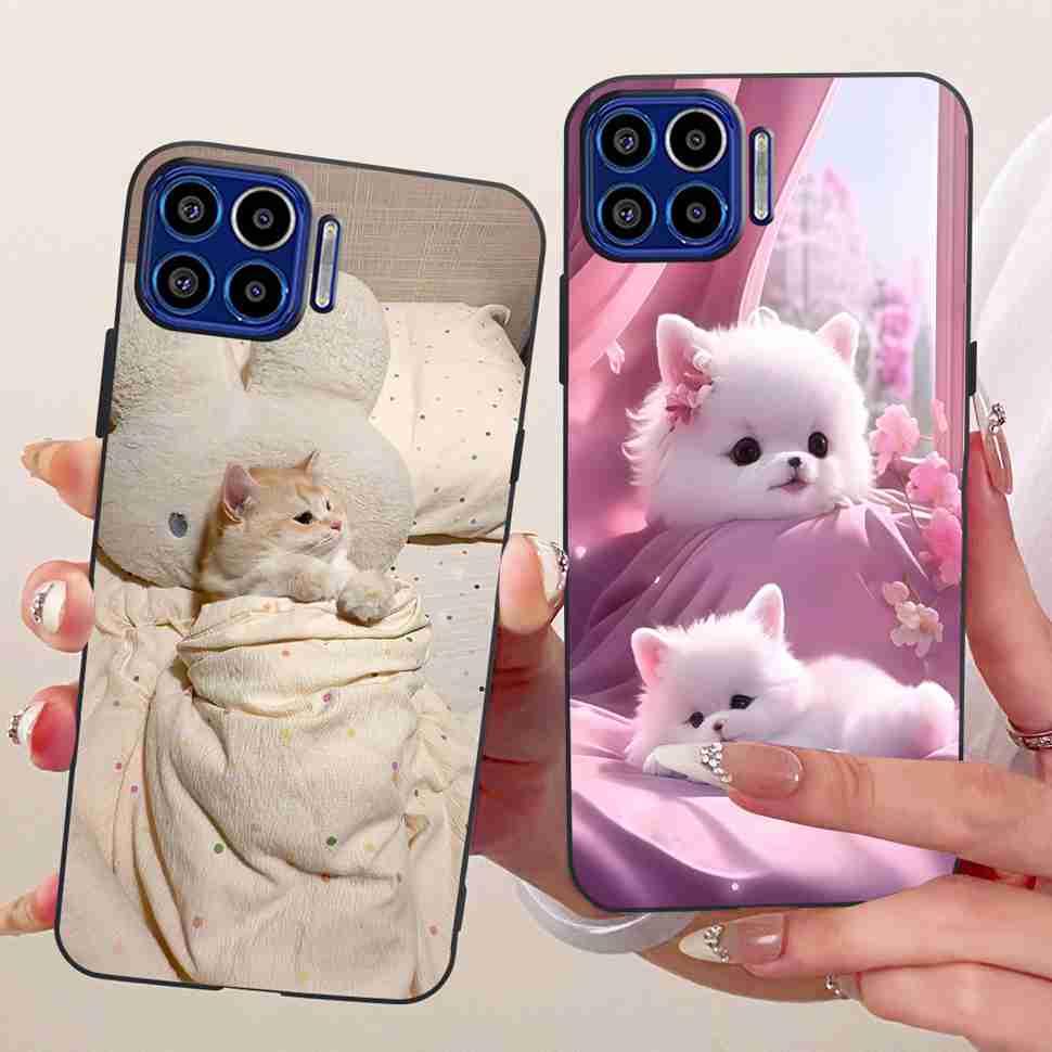 Für Motorola One 5G 6,7" Hülle Neueste Beliebte Drucke Silikon TPU Schwarze Abdeckung Für Motorola One MOTO ONE 5G Handyhüllen Bumper