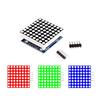1PC MAX7219  Dot Matrix Module 8*8 microcontroller module 5V Common Cathode Red / Green 4in1 LED Display with DuPont Line