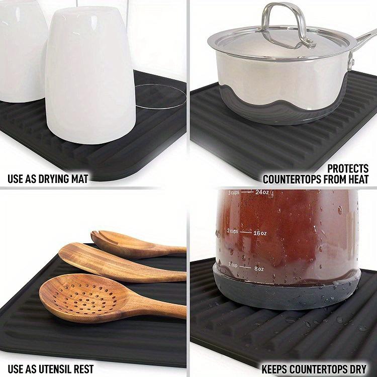 1 Stück Isoliermatte, rutschfeste und verbrühsichere Tasse, Tischuntersetzer für Tassen, Untersetzer für Teller, Silikon-Geschirr-Wasserfiltermatte
