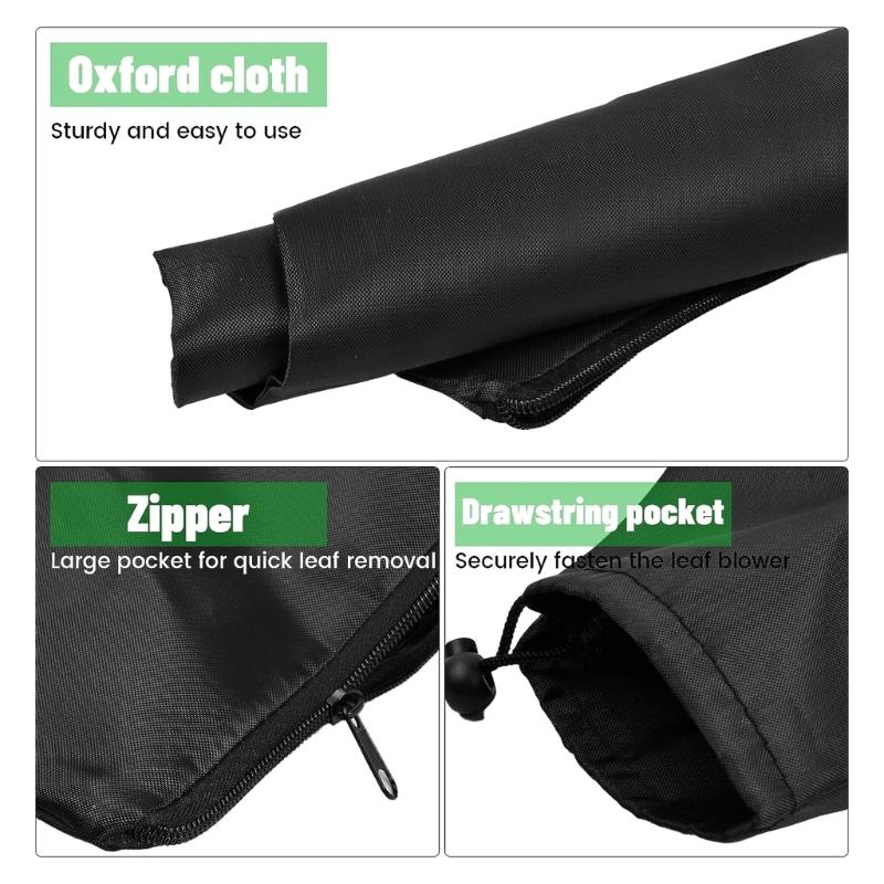 Leaf Blower Bag Replacement Leaf Blower Vacuum Bottom Dump Bag with Zipper Lawn Vacuum Bag for Leaf Blower Vacuum Part