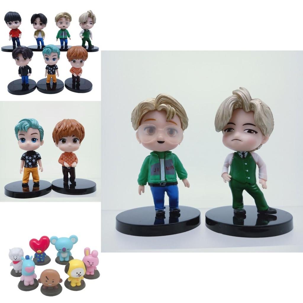 Exquisites 7-teiliges Set K-Pop Bangtan Boys Star-Figuren für einzigartige Dekoration