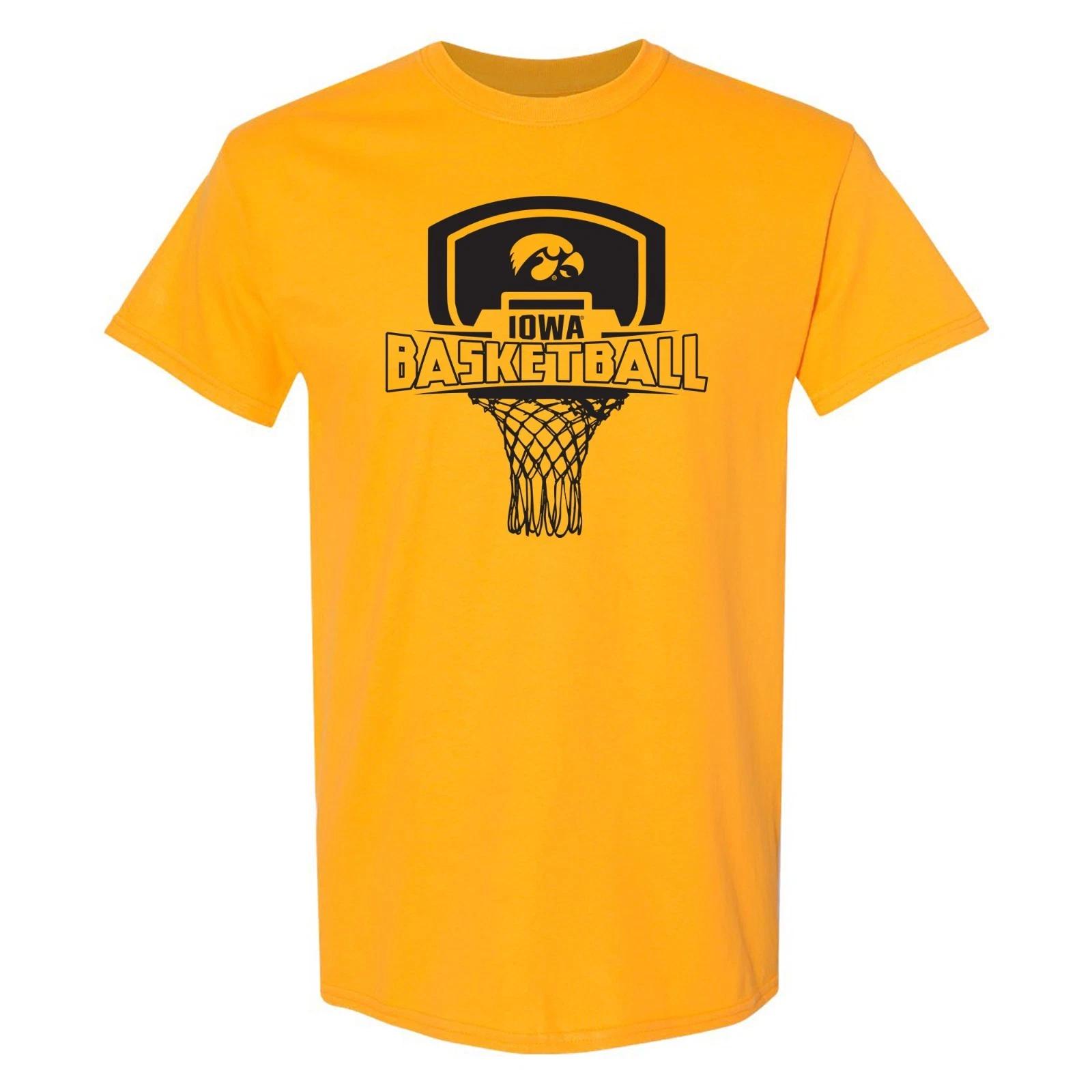 Iowa Hawkeyes Basketball Board T-Shirt - Gold S