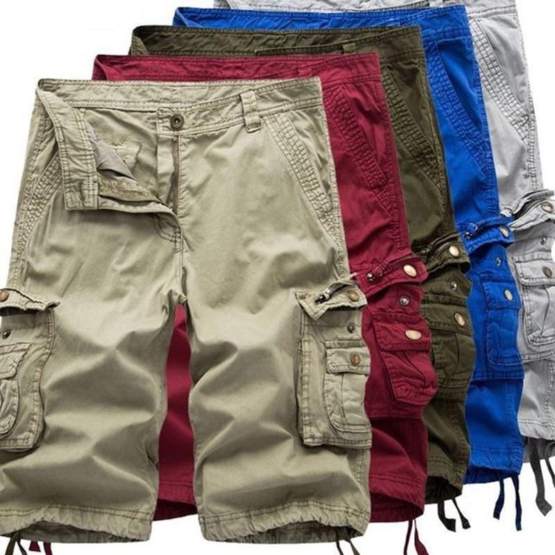 JAYSCE Pantaloncini Cargo alla Moda da Uomo 100% Cotone Casual Estivi da Lavoro Sportivi Corti Classici