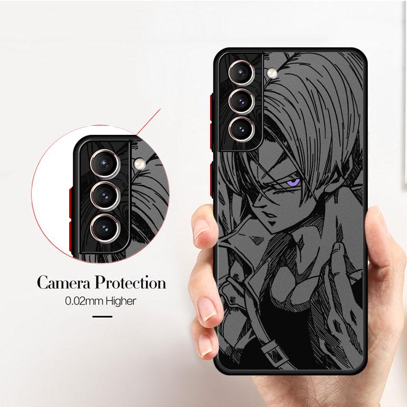 Black Edge Shell Phone Case for Samsung Galaxy S9 S21 S10 S24 S23 Ultra S25 S20 Note 20 10 S21 FE S22 Plus Dragon Ball Torankusu