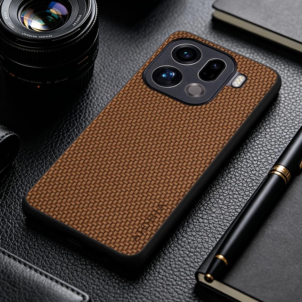 Phone Case: New Stylish Business Casual Phone Case for OPPO Find X9 Pro X8 Pro X9 Ultra X5 Lite Faux Carbon Fiber Synthetic Leather Phone Cover