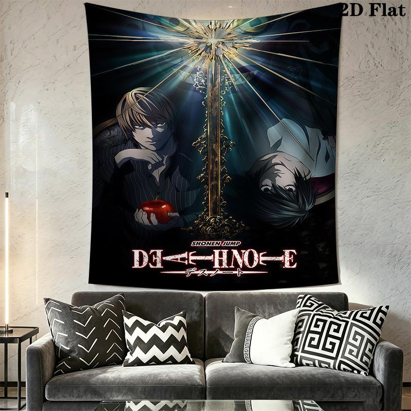 Death Note Movie Light'S Revenge Tapestry Wallmounted Fashion Print Soft Home Decor Homestay Soft Decoration Tapestry