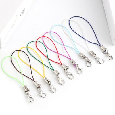 20pcs Hand Wrist Lanyard String Mobile Phone Rope Lobster Clasp Lanyard Diy Handmade Accessories Connector Hook Fastener Making