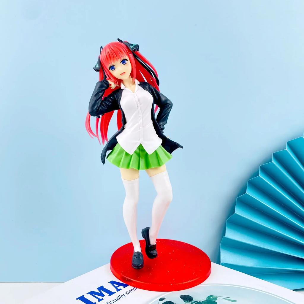 5Style Anime Figure Ichik 18CM School Uniform The Quintessential Quintuplets Model Dolls Toy Gift Collec Nakano Nino Miku