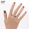Top Quality CZ Crystal  Wire Drawing Process Rose Gold Color Lover's Ring Austrian Crystal Full Sizes HotSale R441 R442