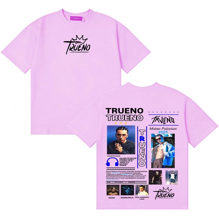 Rapper Trueno Trendy Graphics Tshirt Unisex Women Fashion Casual Short Sleeve Tee Shirt Hot Sale Cotton Oversized Comfort Tshirts