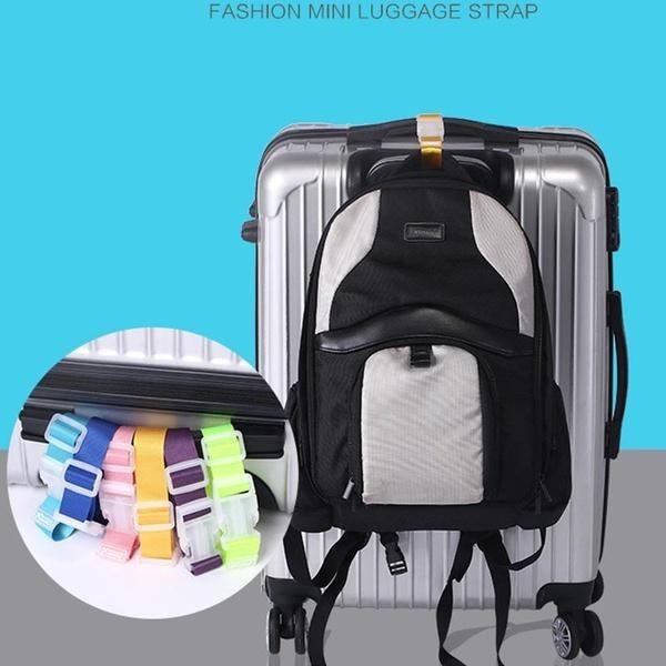 Travel Luggage Nylon Strap With Secure Buckle Multiple Colors Anti Loss Durable