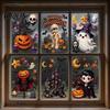 Decorative Vampire Clings Halloween Static Window Clings, Pumpkin Ghost Mummy Cartoon Decals, Cute Decor Self-Adhesive for Glass Door Mirror