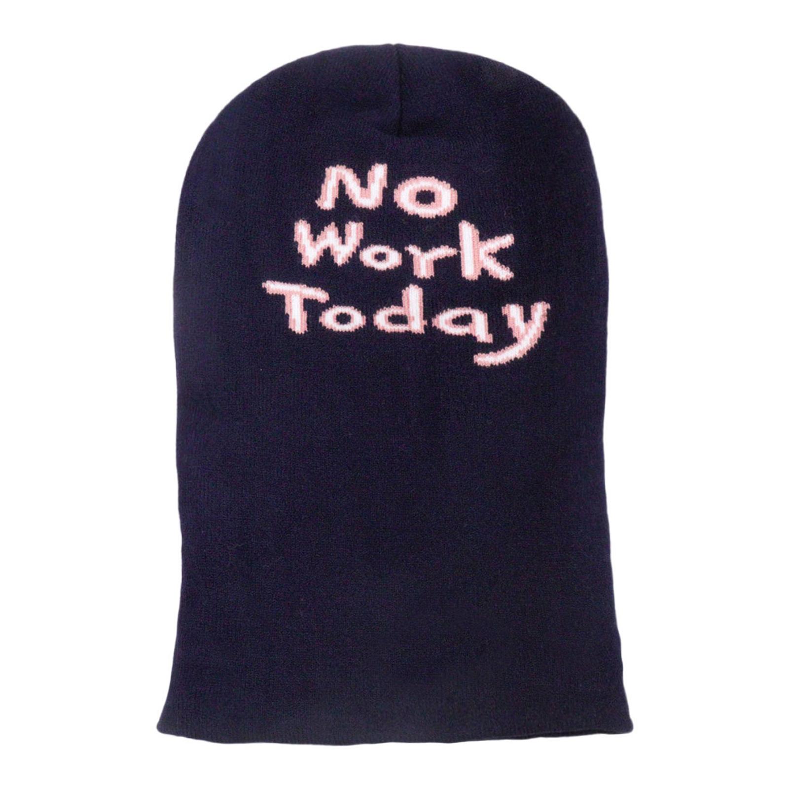 

Теплая вязаная шапка-балаклава для женщин и мужчин, модная жаккардовая шапка с одним отверстием и буквенным принтом, закрывающая лицо, шапка для катания на лыжах