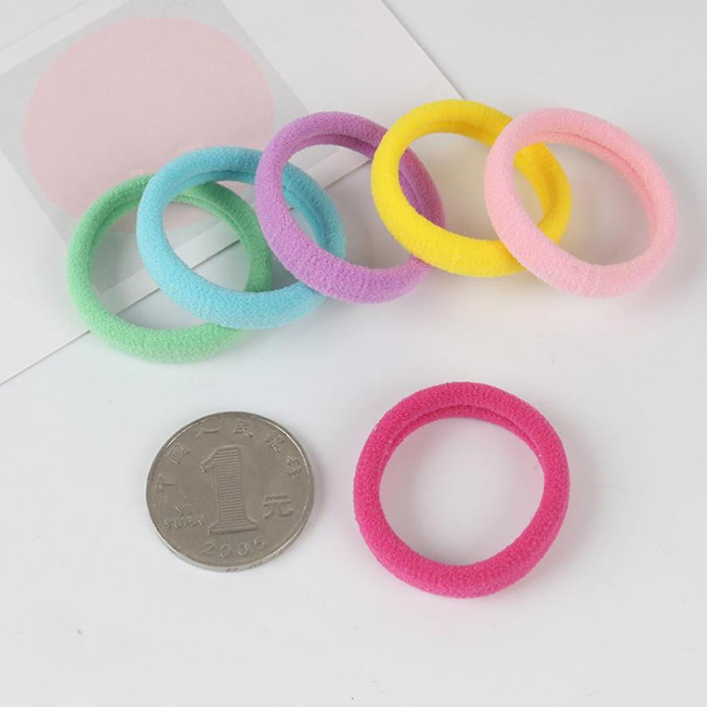 66Pcs Kids Baby Girls Candy Color Elastic Hair Band Rope Ring Ponytail Holder