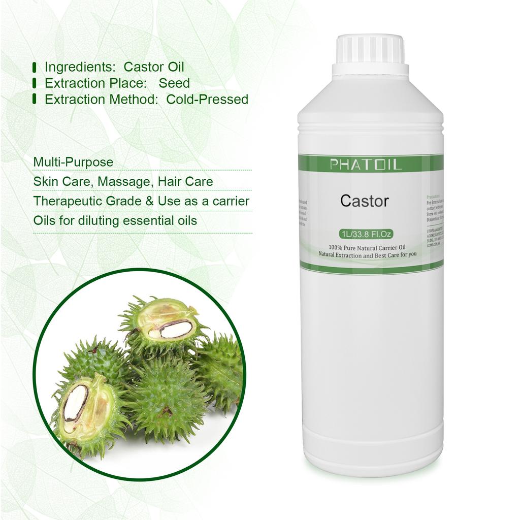 PHATOIL 1000ML/33.8FL.OZ Carrier Oil for Body Massage Hair and Skin Care, Rosehip Olive Avocado Jojoba Oil Healthy Care