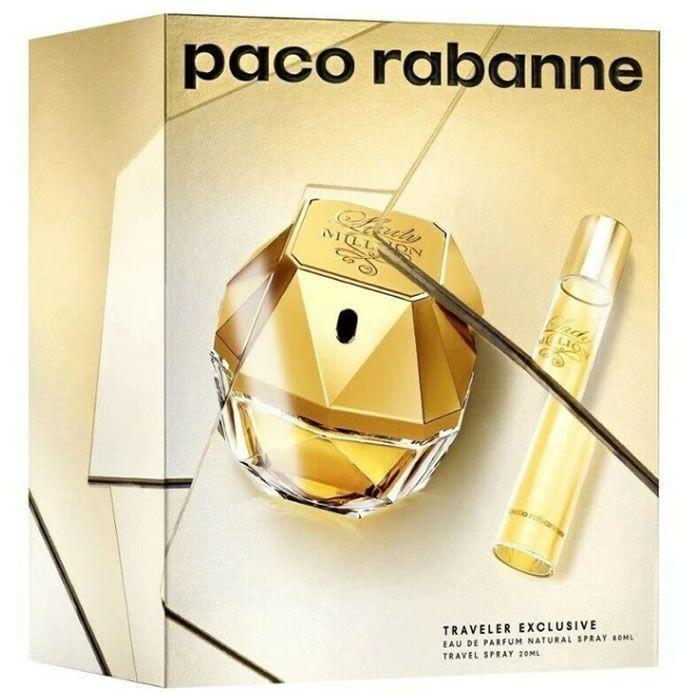 

Paco Rabanne Lady Million Парфюмерная вода-спрей 80 мл Набор из 2 предметов