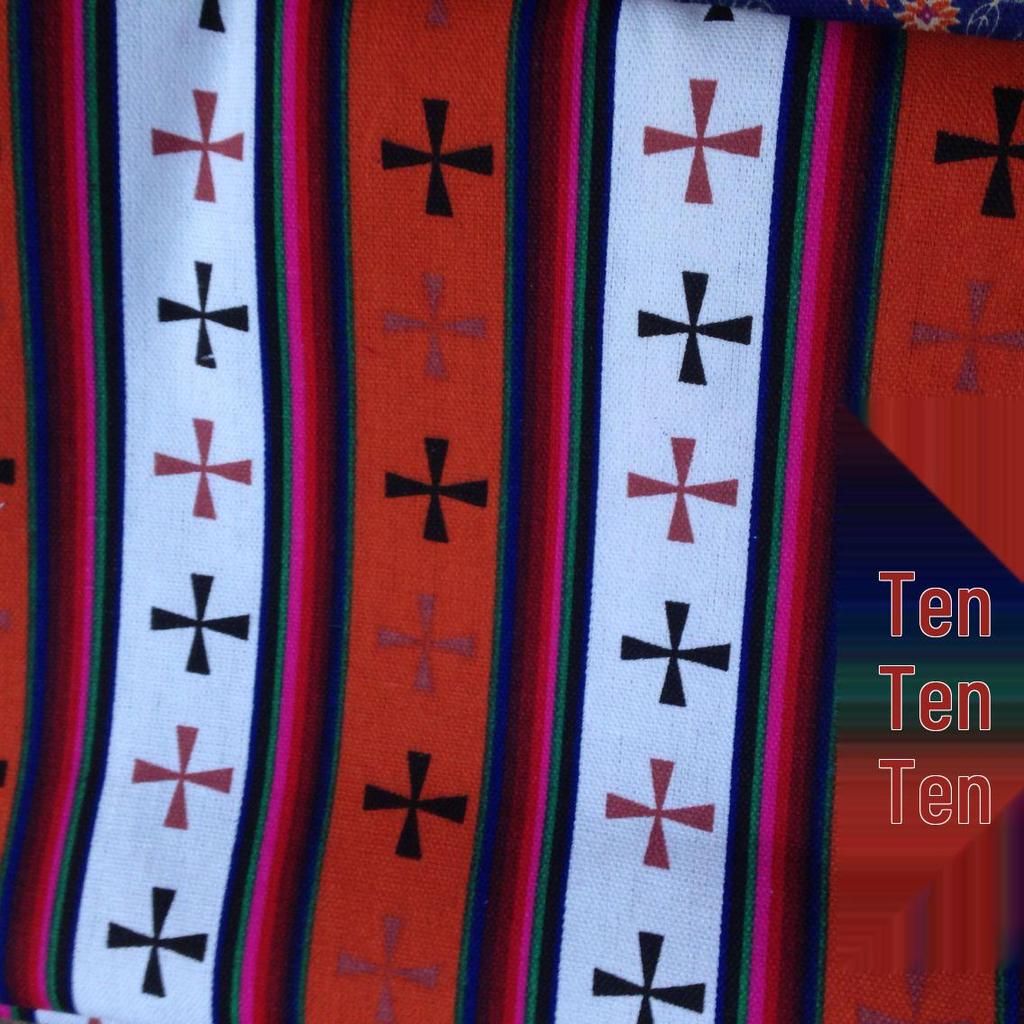 Ethnic Style Rainbow Striped Cotton Canvas Fabric for Curtains, Sofa Covers, Tablecloths